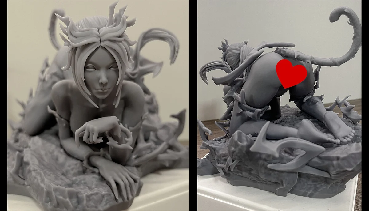 Yoruichi | Fan Art | 3D Printed Resin Model Garage Kit | *Un-Painted* | Nympha3D 6