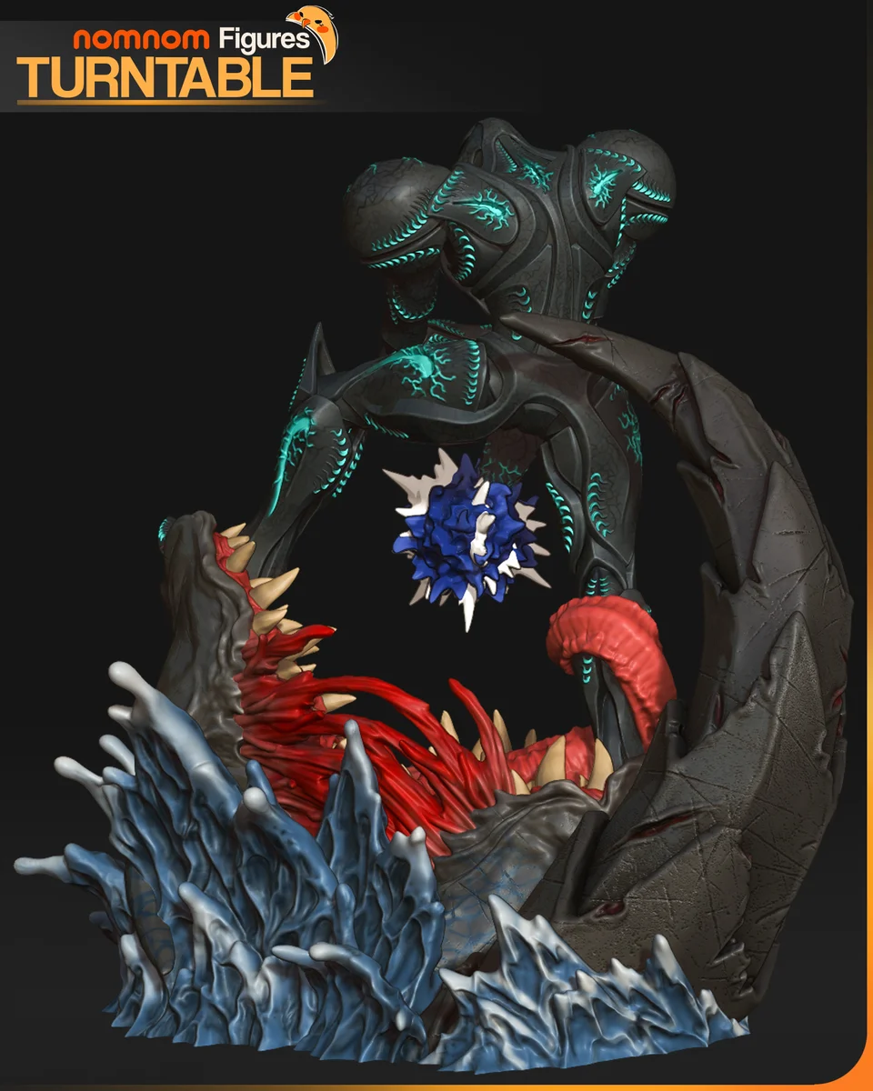 Dark Samus | Fan Art | 3D Printed Resin Model Garage Kit | *Un-Painted* | Nomnom 6