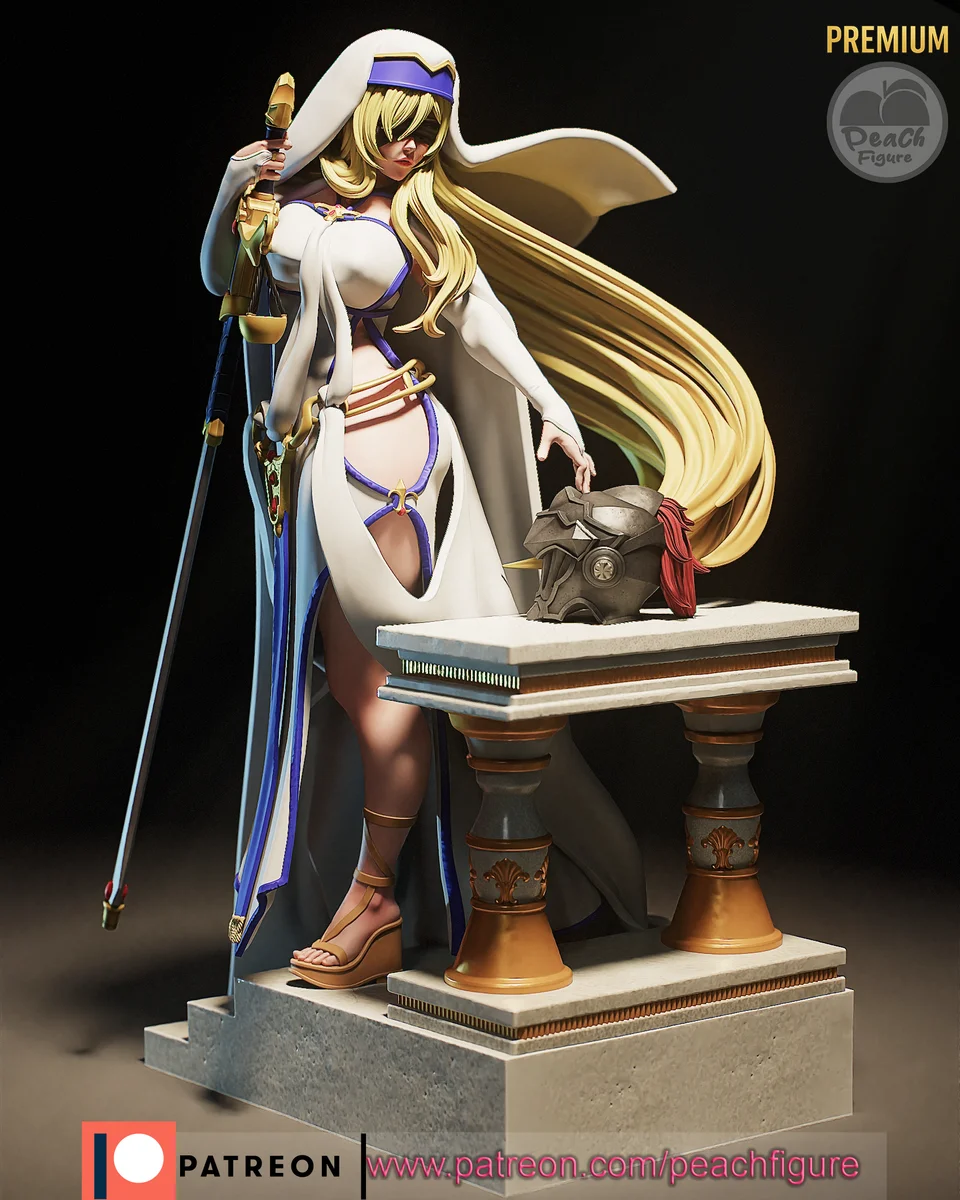 Sword Maiden | Fan Art | 3D Printed Resin Model Garage Kit | *Un-Painted* | Peach Figure 4