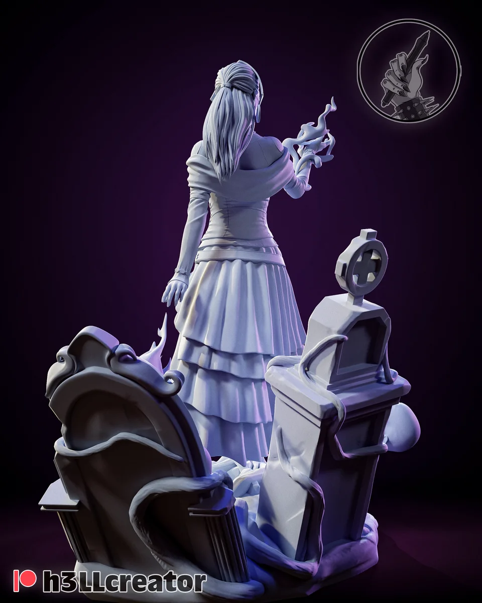 Liliana Vess | Fan Art | 3D Printed Resin Model Garage Kit | *Un-Painted* | H3LL Creator 4