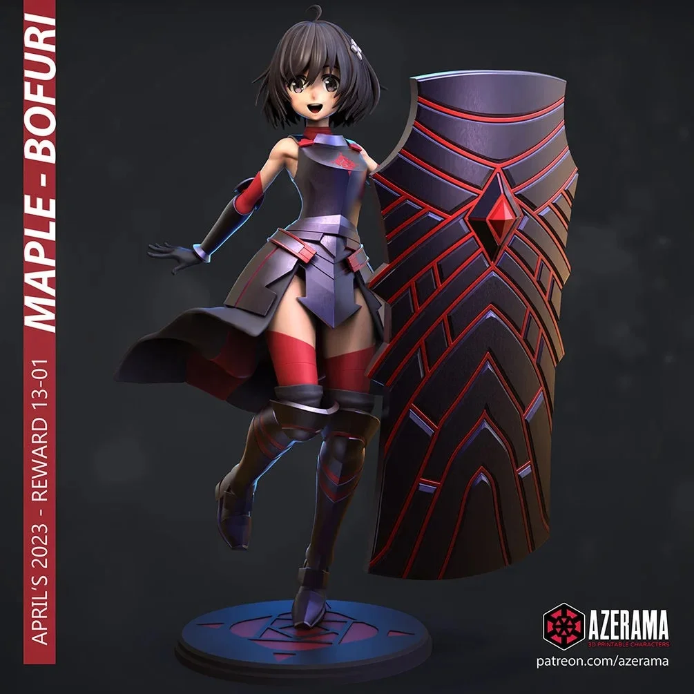 Maple | Fan Art | 3D Printed Resin Model Garage Kit | *Un-Painted* | Azerama 2