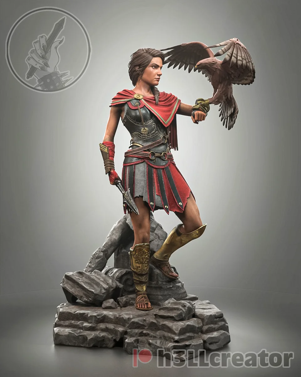 Kassandra | Fan Art | 3D Printed Resin Model Garage Kit | *Un-Painted* | H3LL Creator 3
