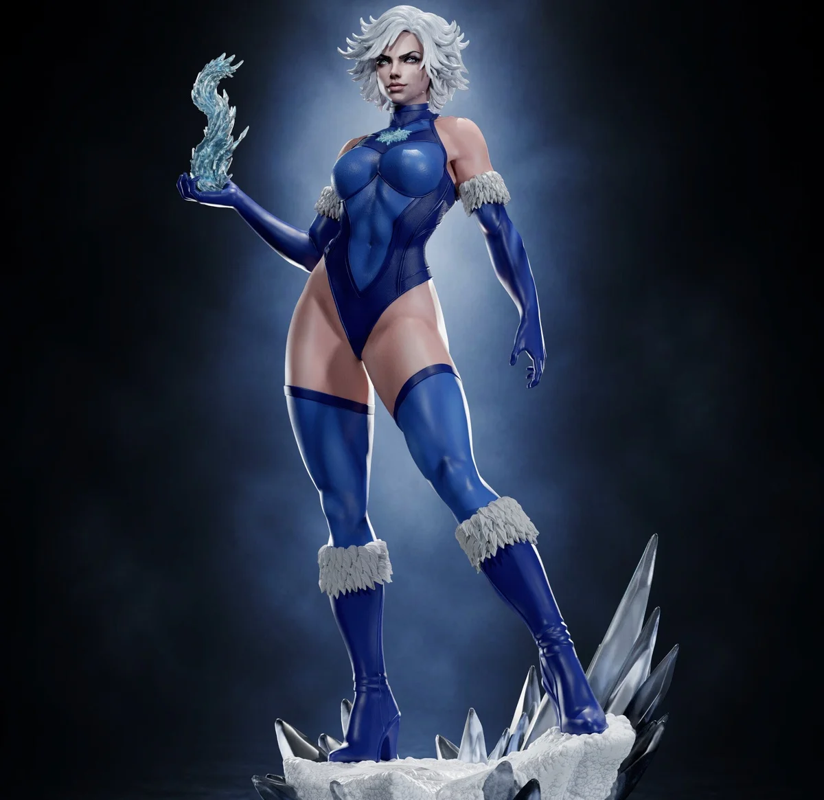 Killer Frost | Fan Art | 3D Printed Resin Model Garage Kit | *Un-Painted* | Abe3D 4
