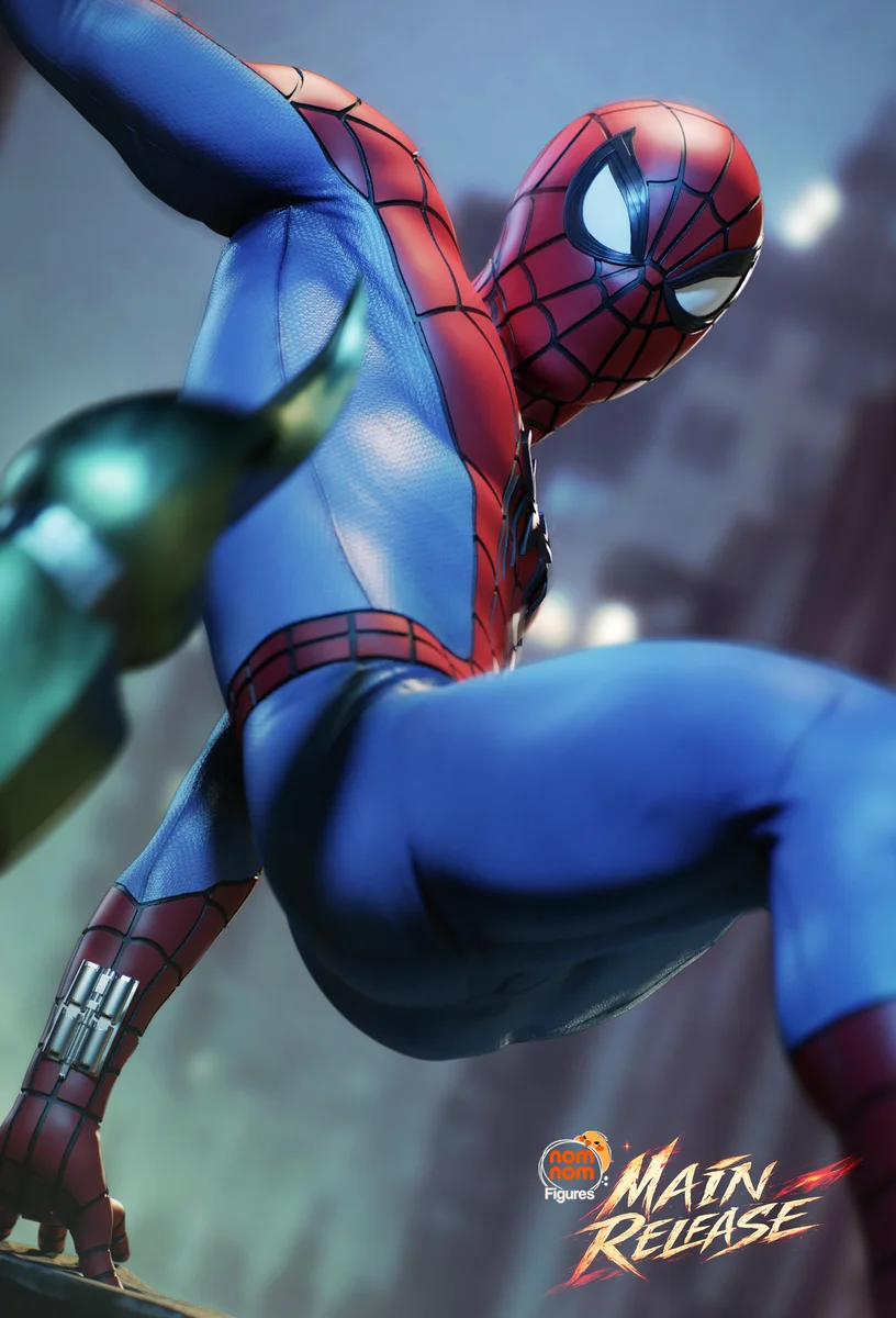 Spiderman | Fan Art | 3D Printed Resin Model Garage Kit | *Un-Painted* | Nomnom 3