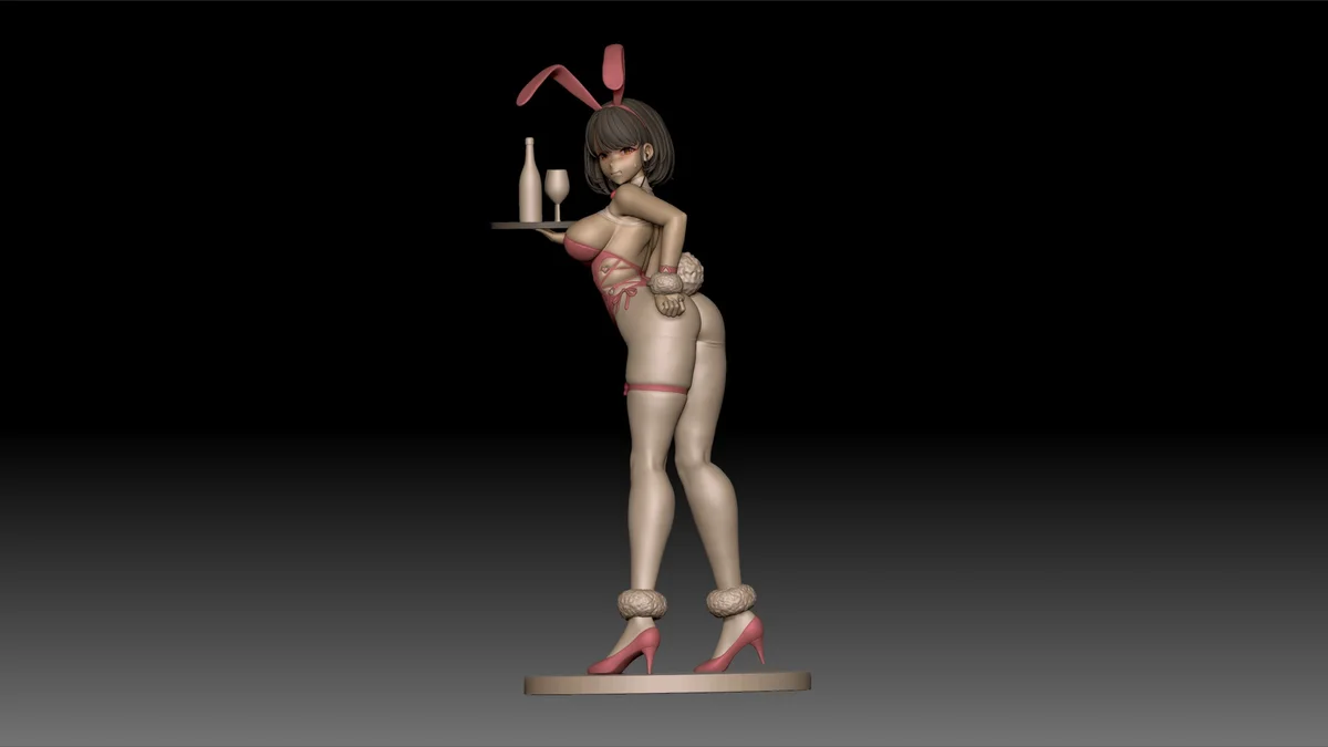 Milk: Blooming Bunny | Fan Art | 3D Printed Resin Model Garage Kit | *Un-Painted* | Sin3Dstudio 4