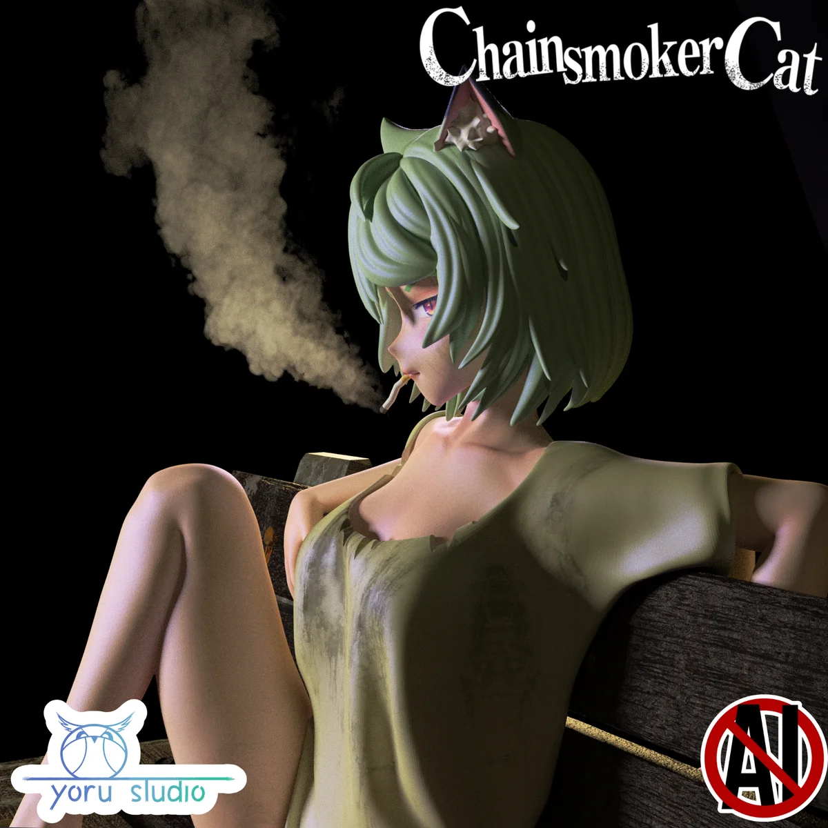 Yani | Fan Art | 3D Printed Resin Model Garage Kit | *Un-Painted* | Yoru Studio 4