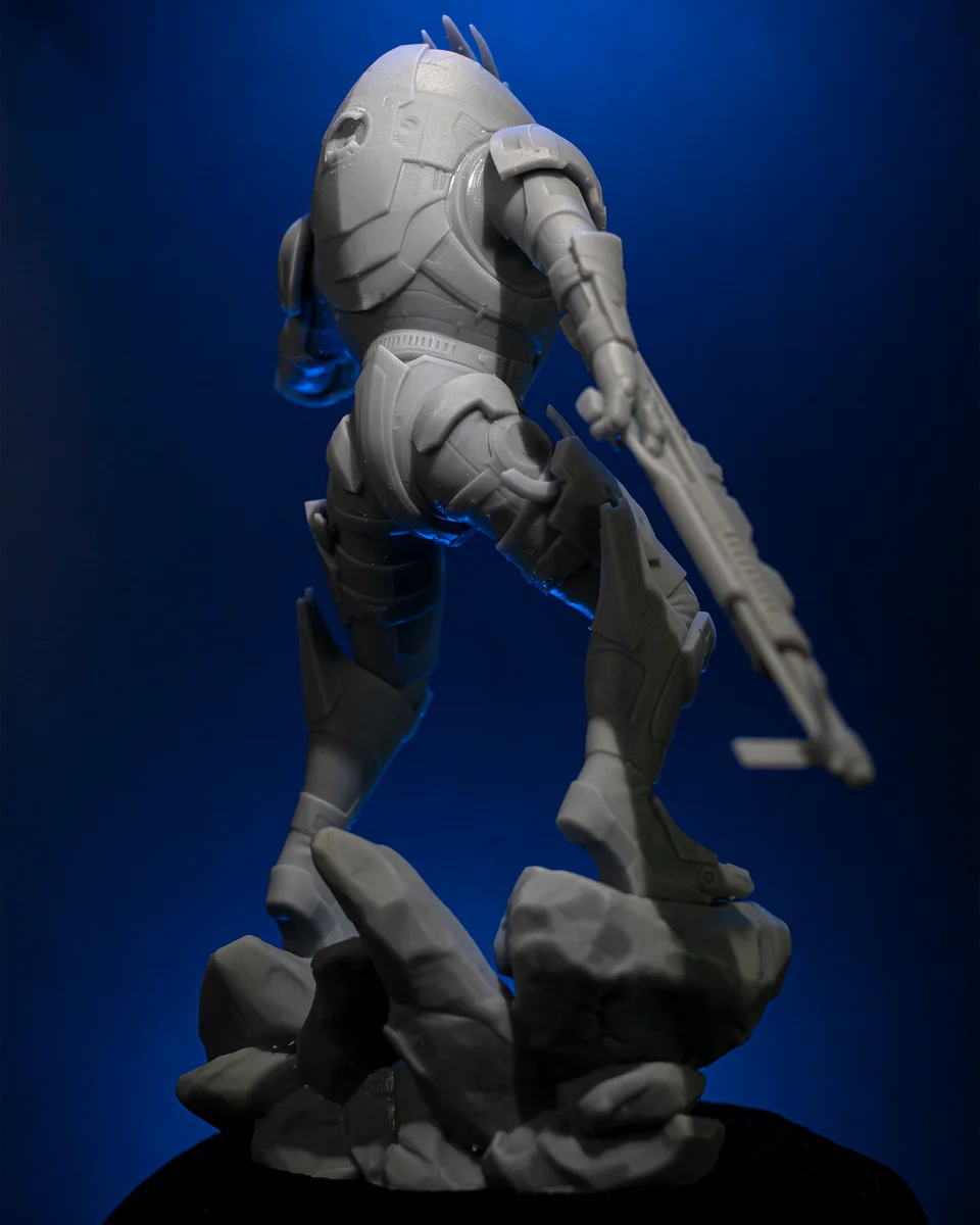 Garrus Vakarian | Fan Art | 3D Printed Resin Model Garage Kit | *Un-Painted* | H3LL Creator 7