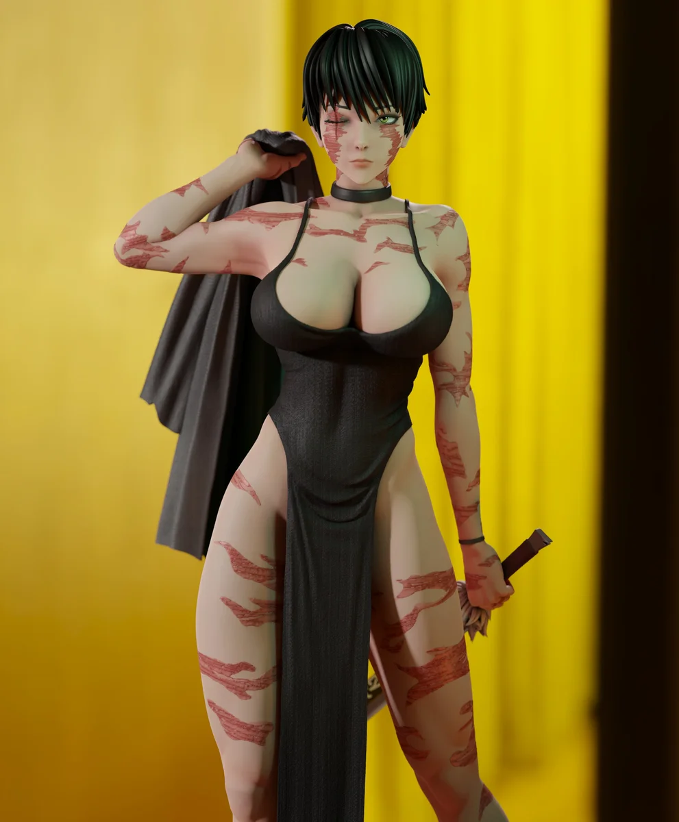 Maki | Fan Art | 3D Printed Resin Model Garage Kit | *Un-Painted* | Momoji 4
