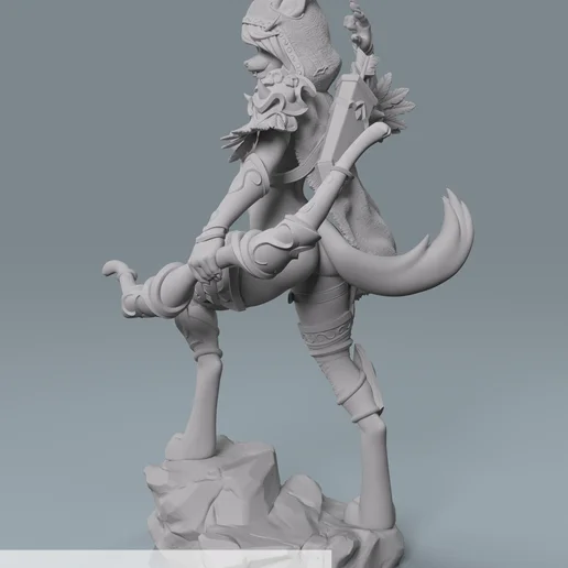 Sylvanas | Fan Art | 3D Printed Resin Model Garage Kit | *Un-Painted* | AnyoneNSFW 6