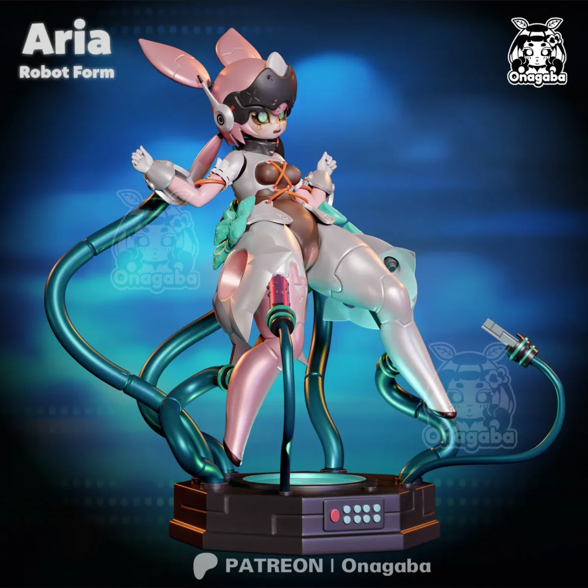 Aria Robot Form | Fan Art | 3D Printed Resin Model Garage Kit | *Un-Painted* | ONAGABA 22