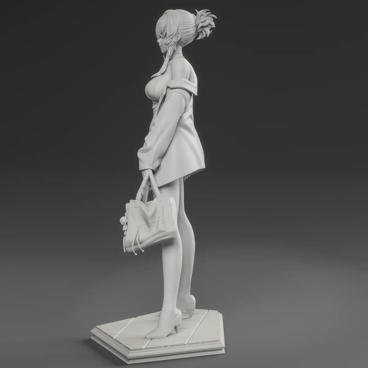 Grave | Fan Art | 3D Printed Resin Model Garage Kit | *Un-Painted* | Inari Figure 12