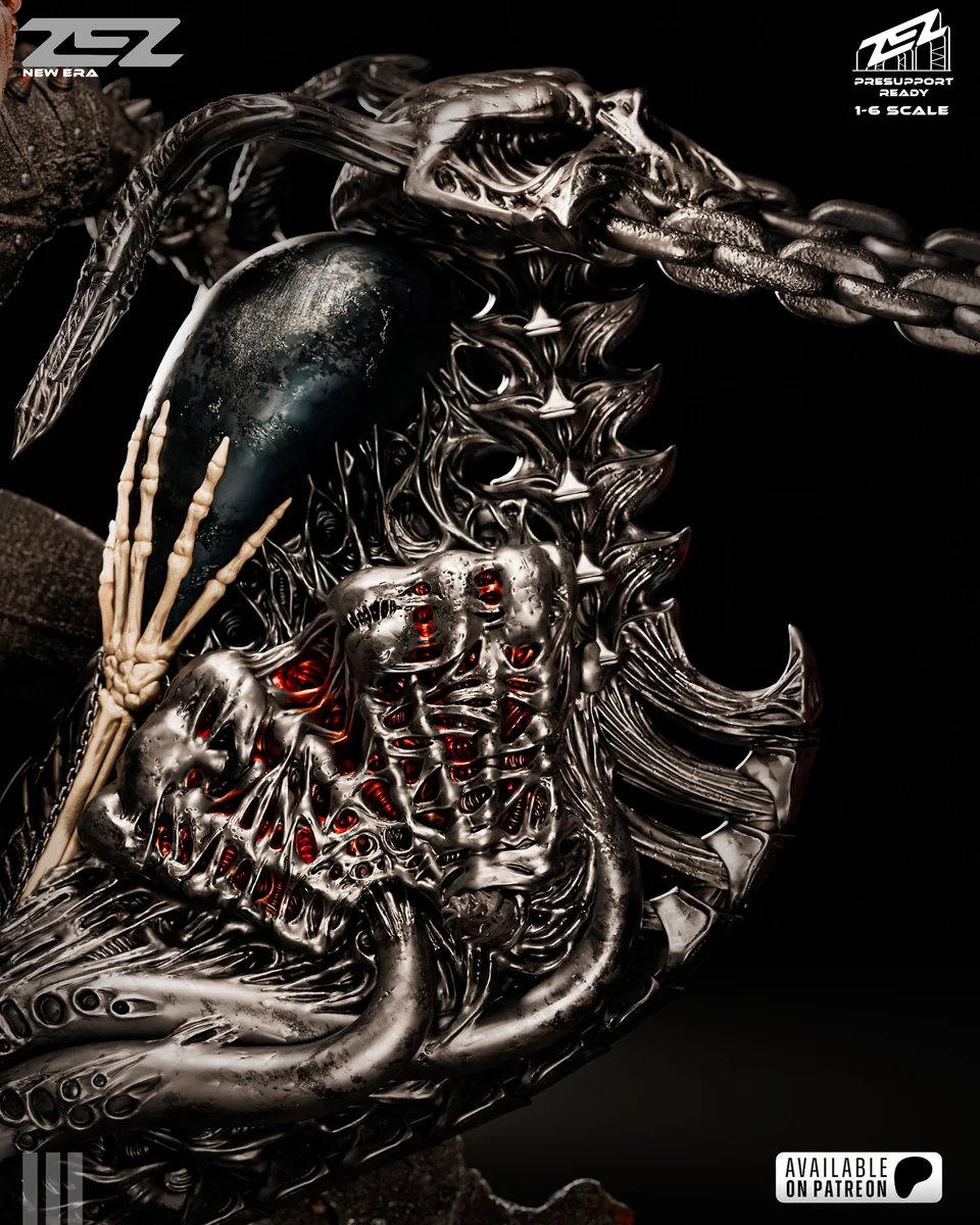 Ghost Rider | Fan Art | 3D Printed Resin Model Garage Kit | *Un-Painted* | ZEZ Studio 7
