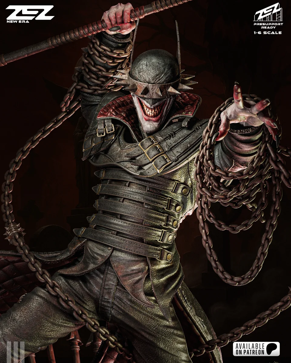 Batman Who Laughs | Fan Art | 3D Printed Resin Model Garage Kit | *Un-Painted* | ZEZ Studio