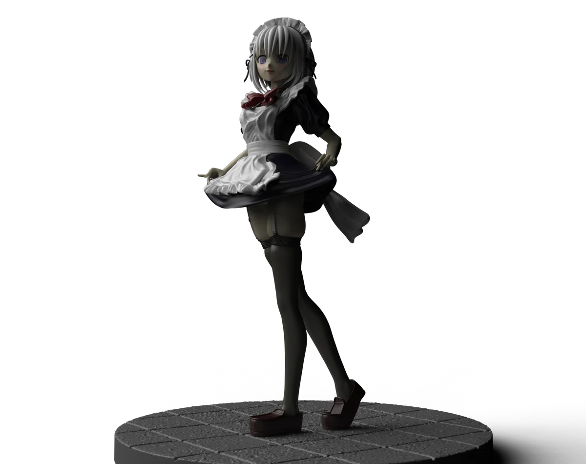 Origami Tobiichi - Maid | Fan Art | 3D Printed Resin Model Garage Kit | *Un-Painted* | Yoru Studio 7