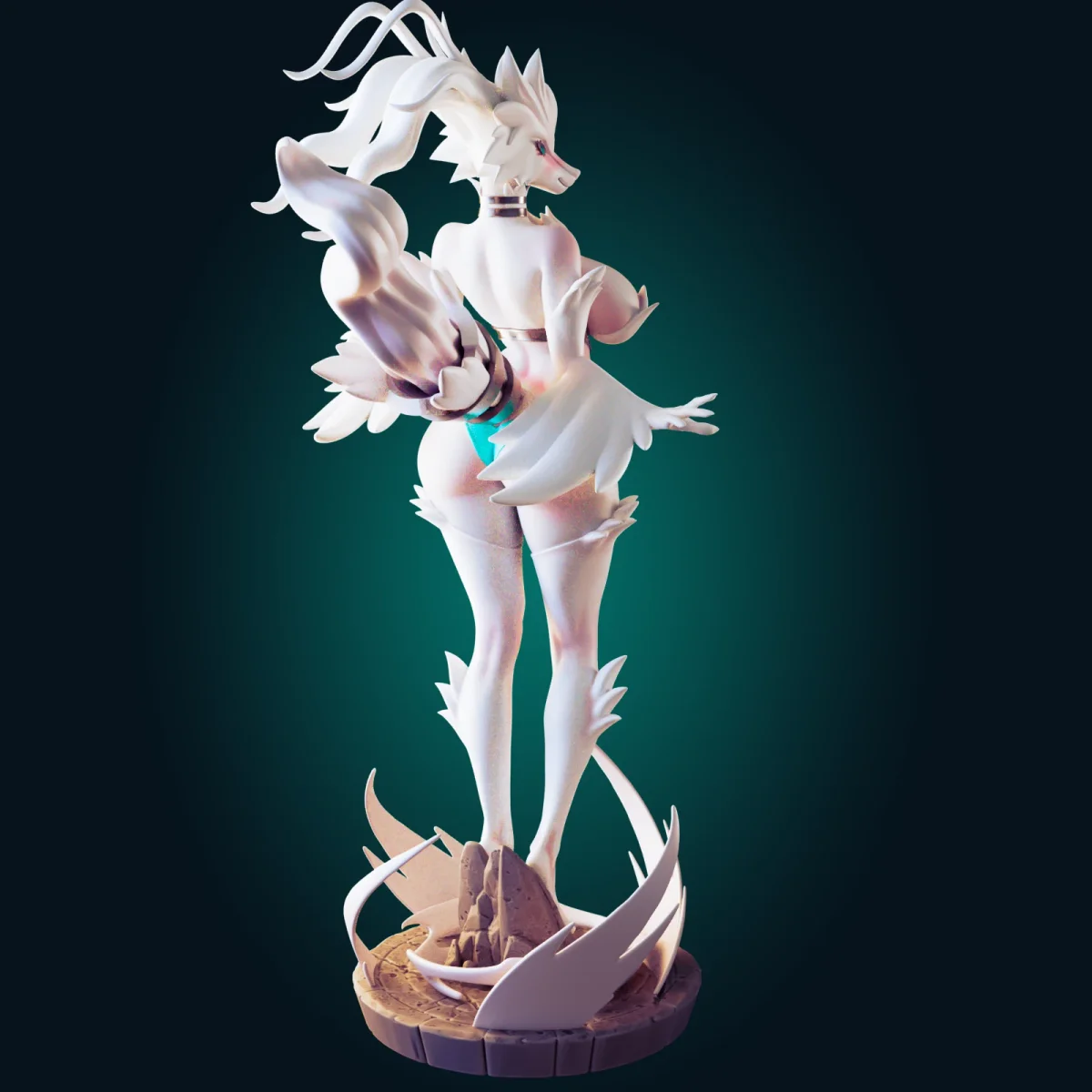 Reshiram | Fan Art | 3D Printed Resin Model Garage Kit | *Un-Painted* | Officer Rhu 2