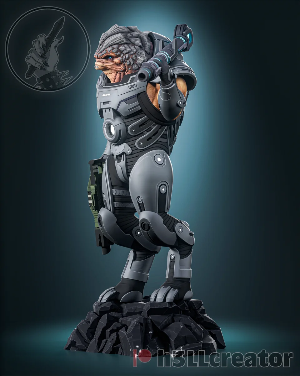 Grunt | Fan Art | 3D Printed Resin Model Garage Kit | *Un-Painted* | H3LL Creator 4