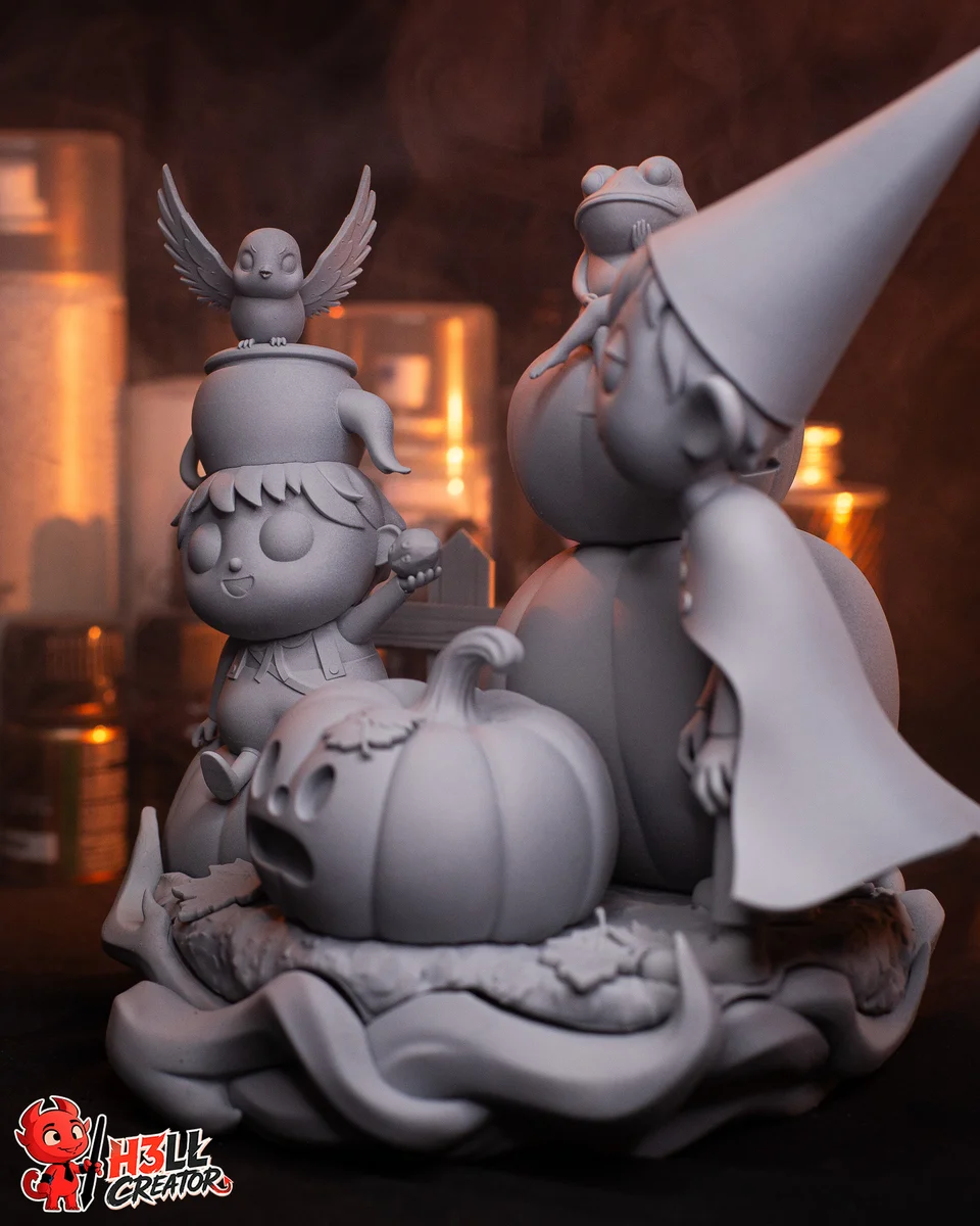 Wirt and Greg | Fan Art | 3D Printed Resin Model Garage Kit | *Un-Painted* | H3LL Creator 12