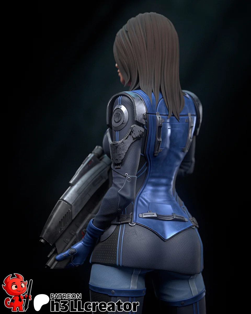 Ashley Williams | Fan Art | 3D Printed Resin Model Garage Kit | *Un-Painted* | H3LL Creator 12