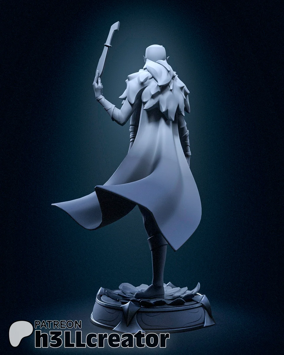Vax'ildan | Fan Art | 3D Printed Resin Model Garage Kit | *Un-Painted* | H3LL Creator 7