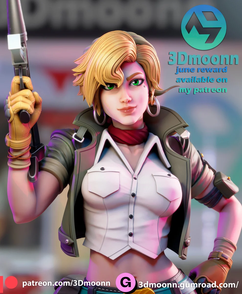 Eri | Fan Art | 3D Printed Resin Model Garage Kit | *Un-Painted* | 3DMoon 5