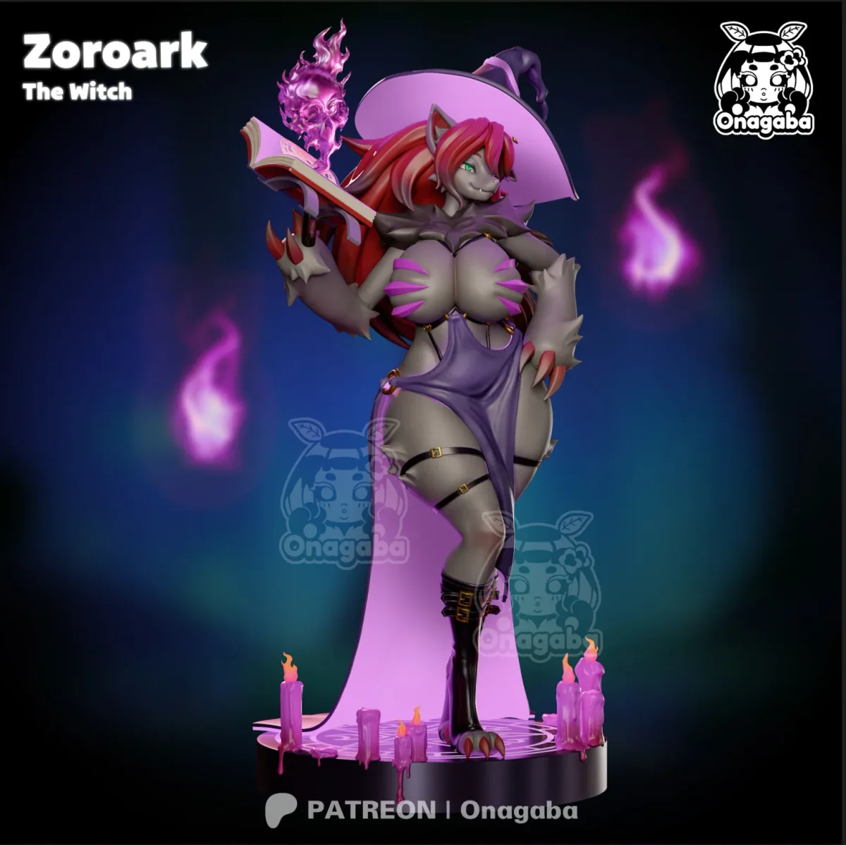 Zoroark | Fan Art | 3D Printed Resin Model Garage Kit | *Un-Painted* | ONAGABA 5