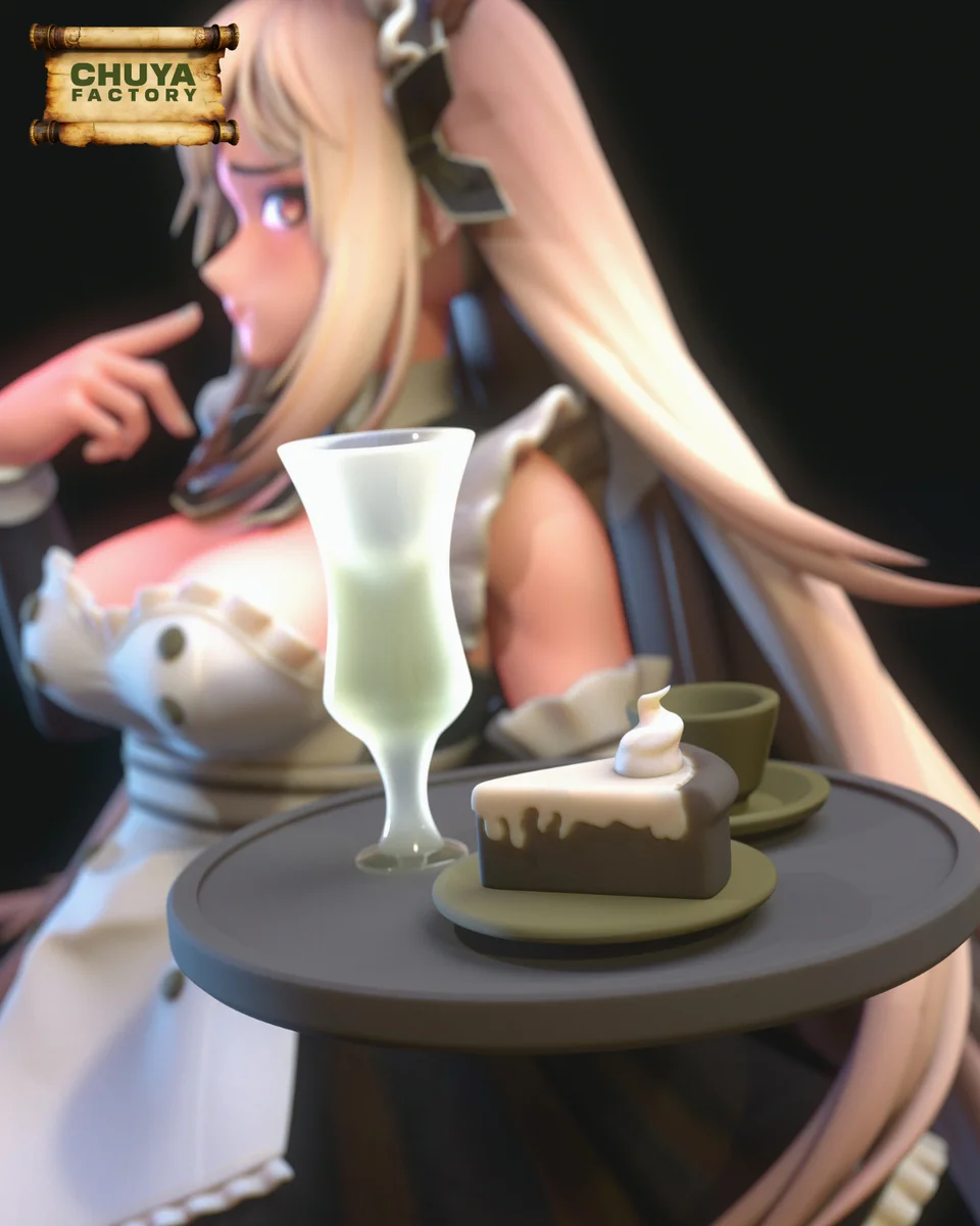 Maid Rapi | Fan Art | 3D Printed Resin Model Garage Kit | *Un-Painted* | Chuya Factory 8