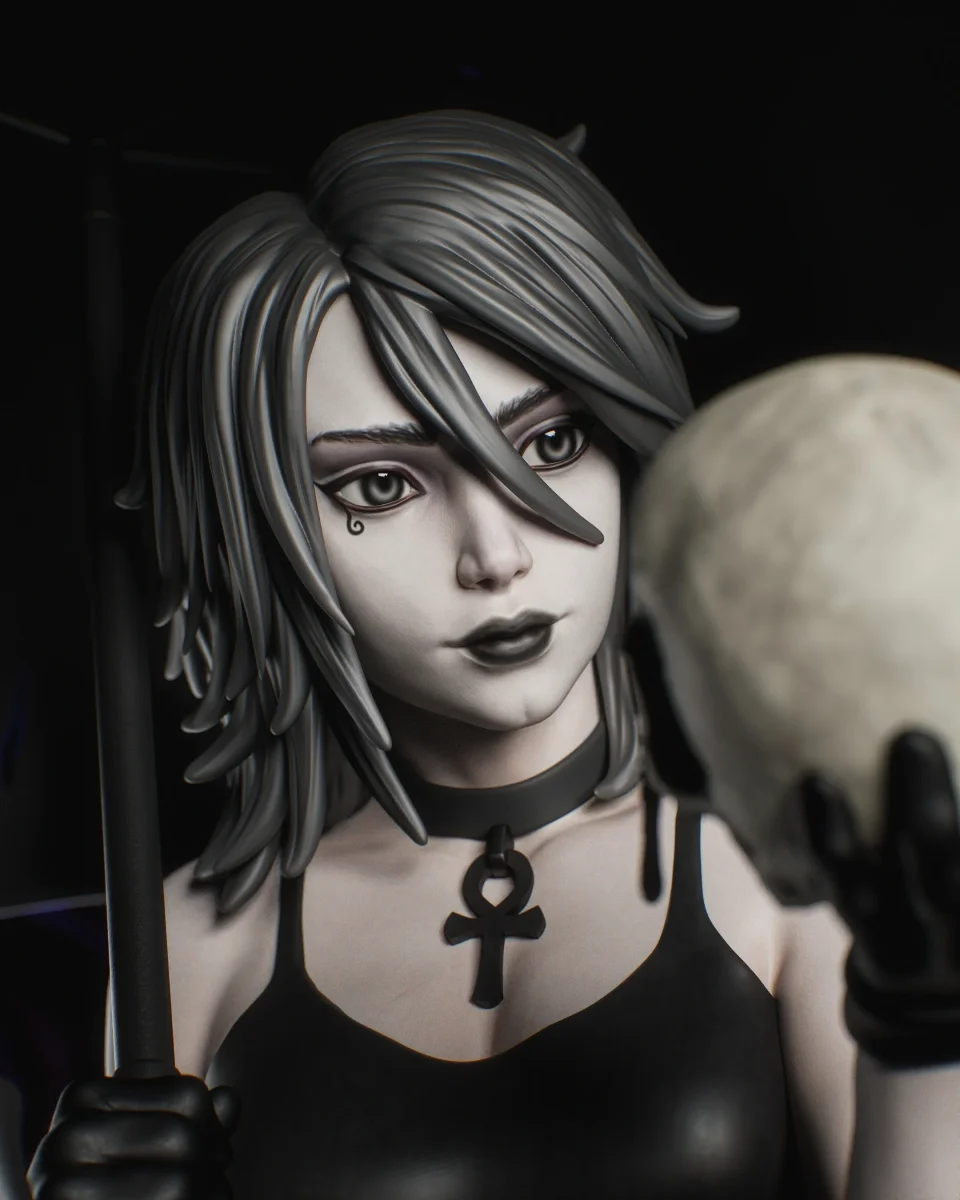 Death | Fan Art | 3D Printed Resin Model Garage Kit | *Un-Painted* | Nympha3D 10