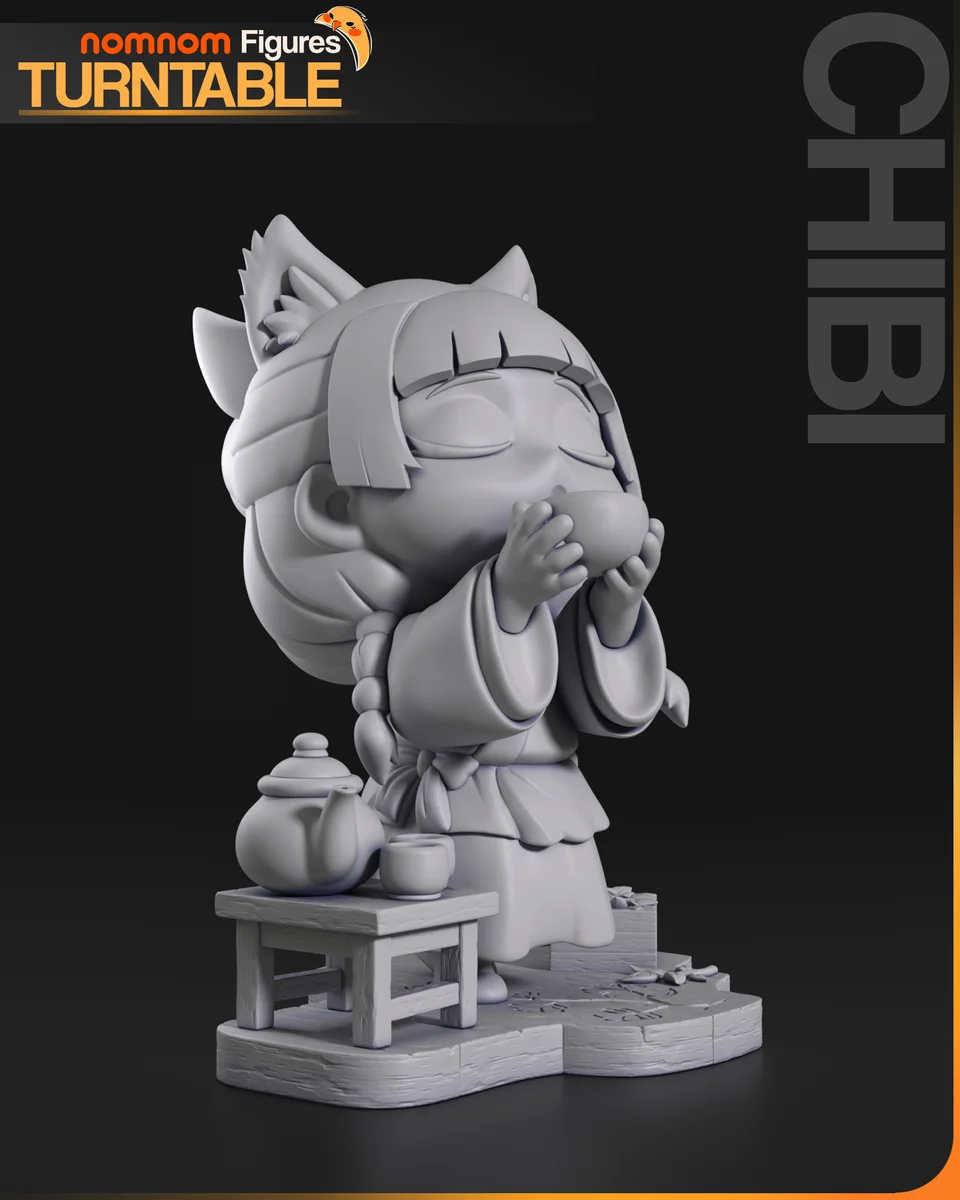 Chibi Maomao | Fan Art | 3D Printed Resin Model Garage Kit | *Un-Painted* | Nomnom 7