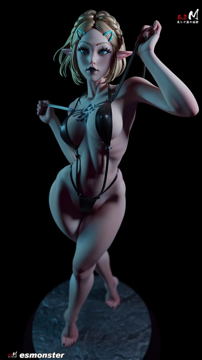 Zelda (Dark Ver) | Fan Art | 3D Printed Resin Model Garage Kit | *Un-Painted* | ES Monster 5
