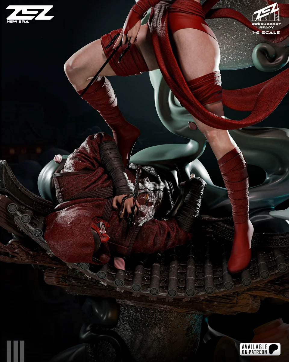 Elektra | Fan Art | 3D Printed Resin Model Garage Kit | *Un-Painted* | ZEZ Studio 7