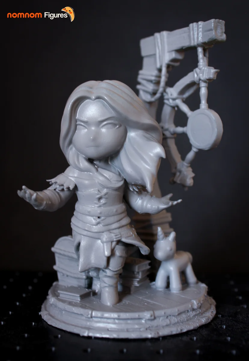 Chibi Yennefer | Fan Art | 3D Printed Resin Model Garage Kit | *Un-Painted* | Nomnom 3