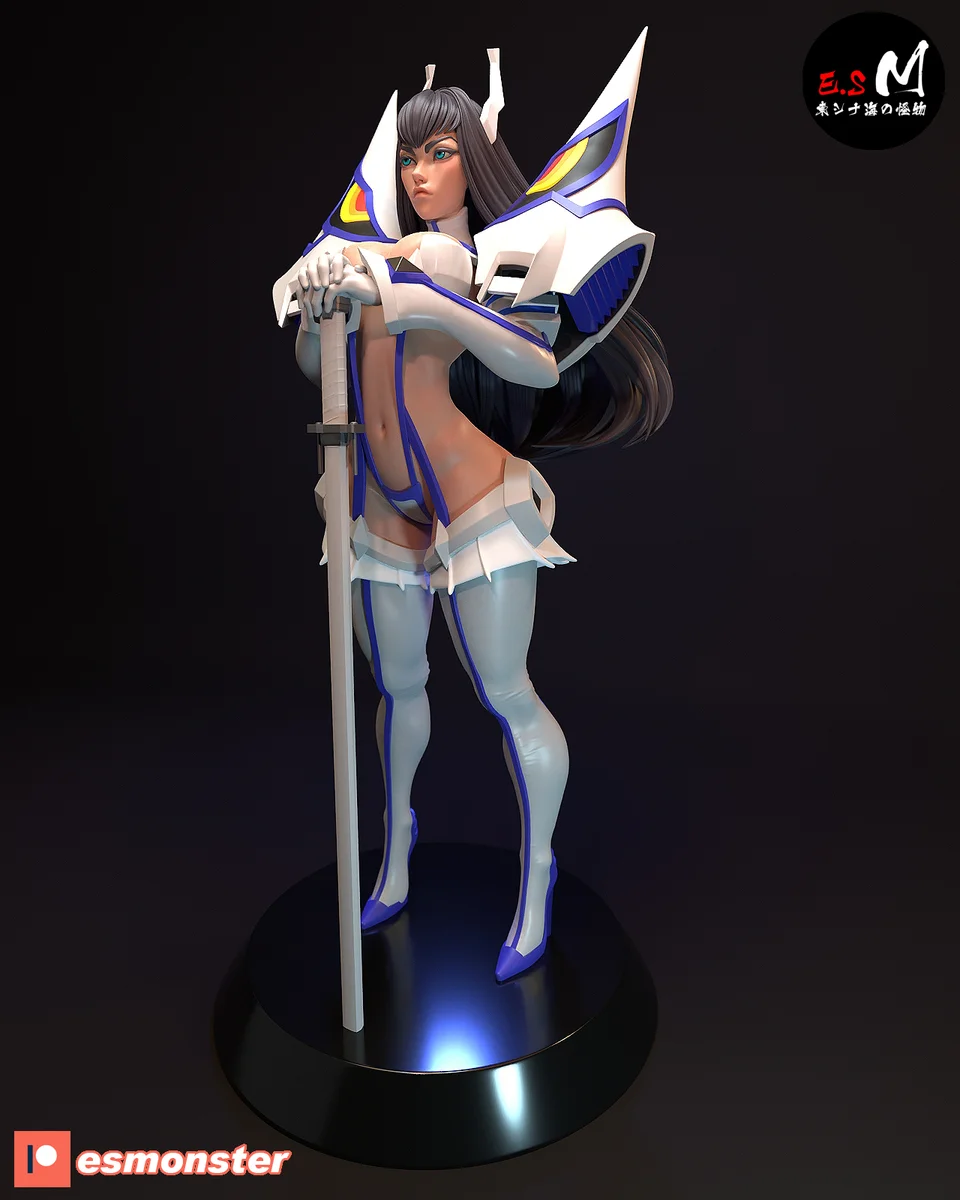 Satsuki Kiryuin | Fan Art | 3D Printed Resin Model Garage Kit | *Un-Painted* | ES Monster 3