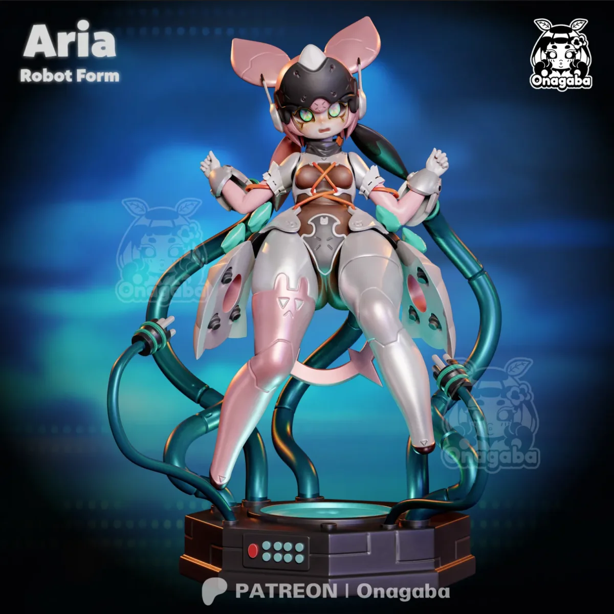 Aria Robot Form | Fan Art | 3D Printed Resin Model Garage Kit | *Un-Painted* | ONAGABA 18