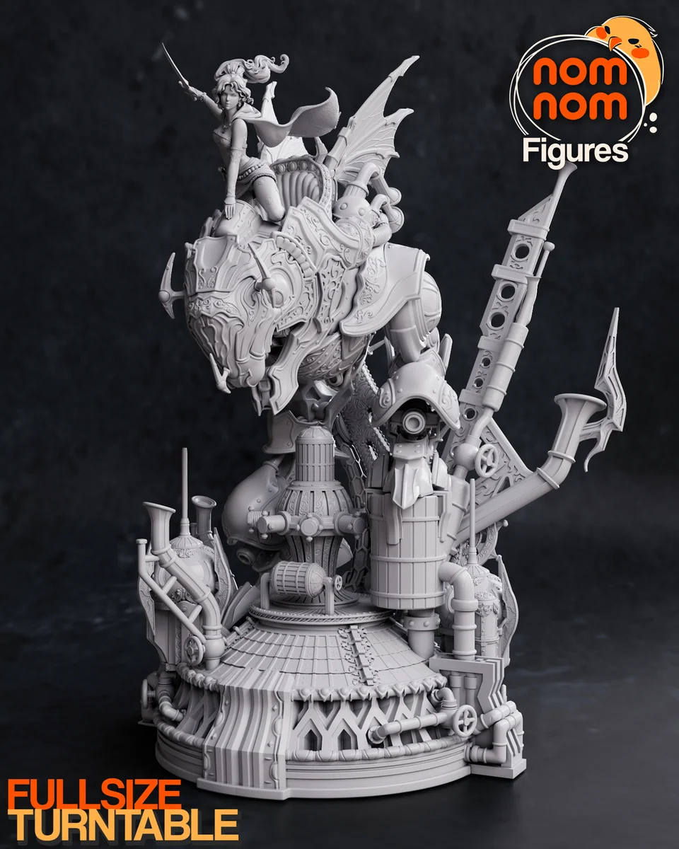 Terra with Magitek | Fan Art | 3D Printed Resin Model Garage Kit | *Un-Painted* | Nomnom 10