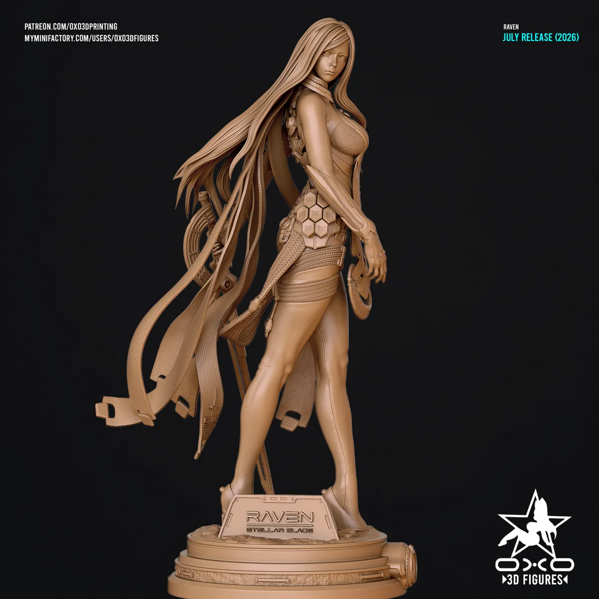 Raven v2 | Fan Art | 3D Printed Resin Model Garage Kit | *Un-Painted* | OXO3D 6