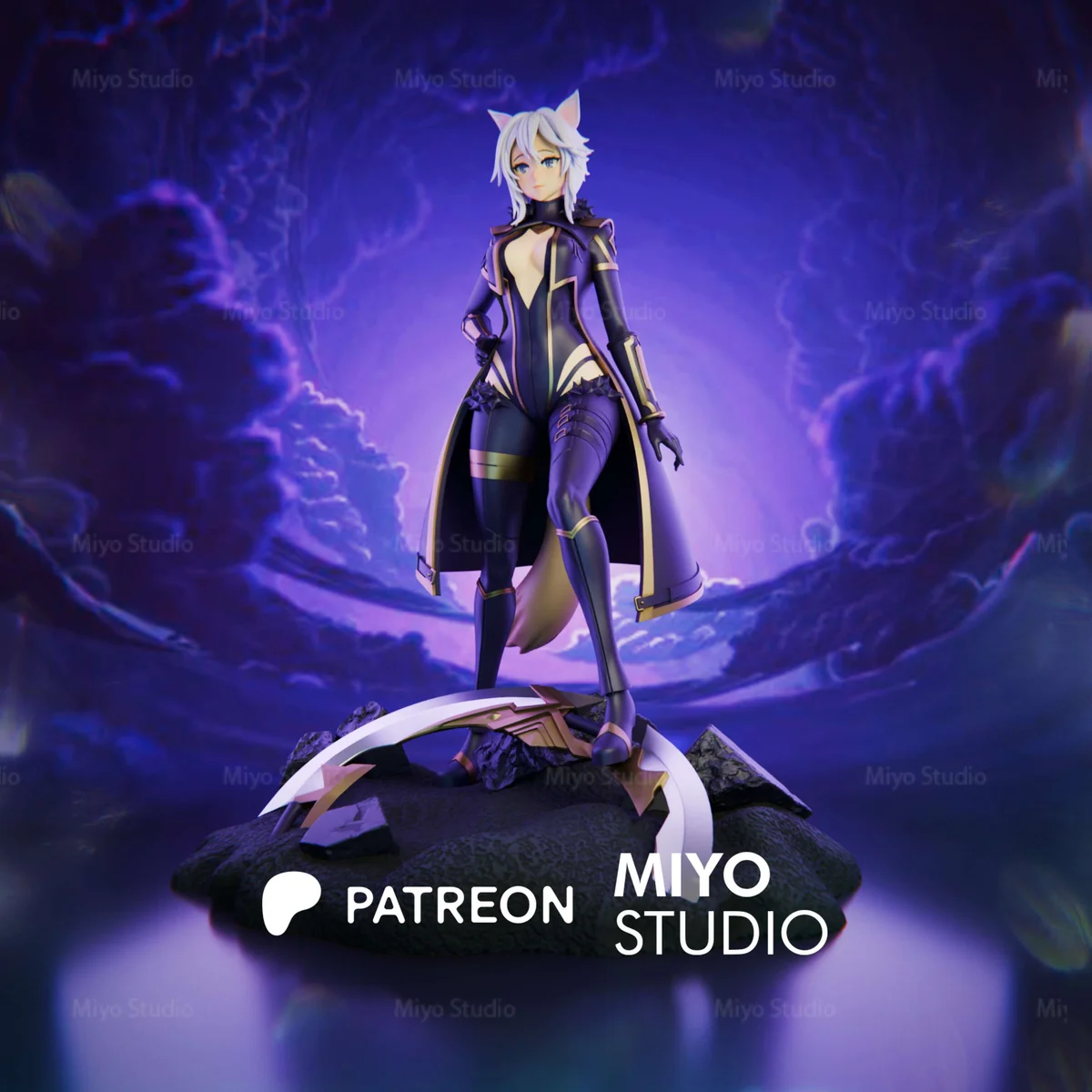 Zeta Uniform | Fan Art | 3D Printed Resin Model Garage Kit | *Un-Painted* | MiyoStudio 4