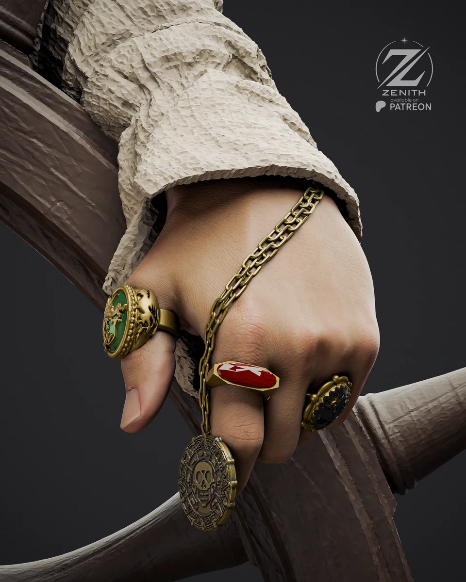 Jack Sparrow | Fan Art | 3D Printed Resin Model Garage Kit | *Un-Painted* | Zenith Studios 9