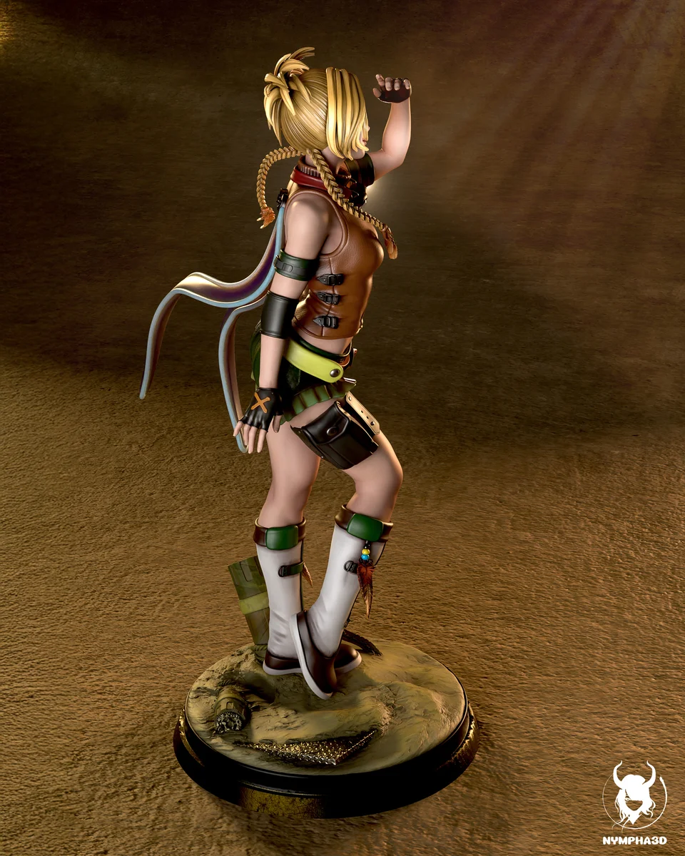 Rikku | Fan Art | 3D Printed Resin Model Garage Kit | *Un-Painted* | Nympha3D 3