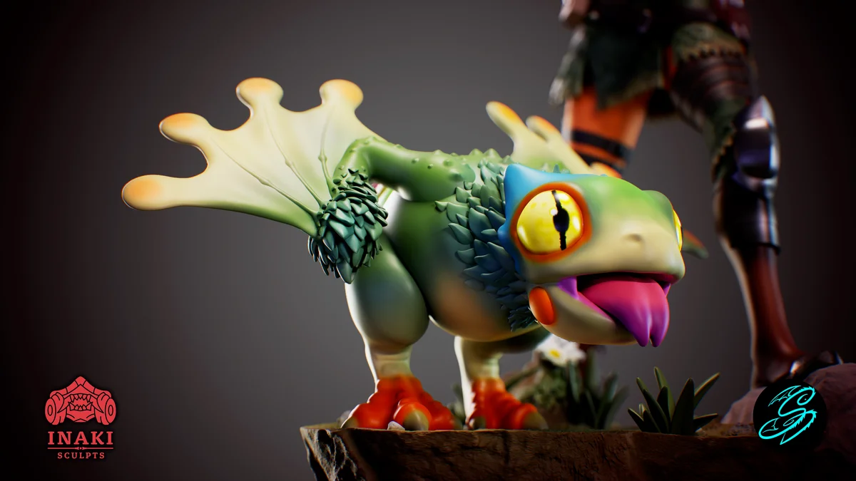 Pukei Armor | Fan Art | 3D Printed Resin Model Garage Kit | *Un-Painted* | Inaki Sculpts 3