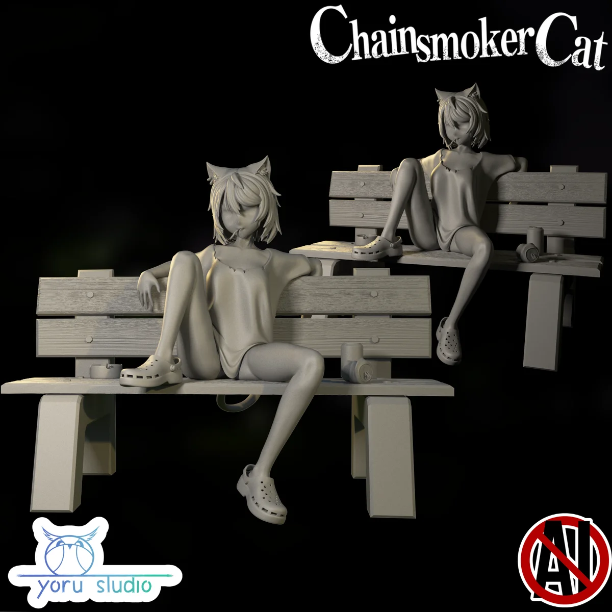 Yani | Fan Art | 3D Printed Resin Model Garage Kit | *Un-Painted* | Yoru Studio 5