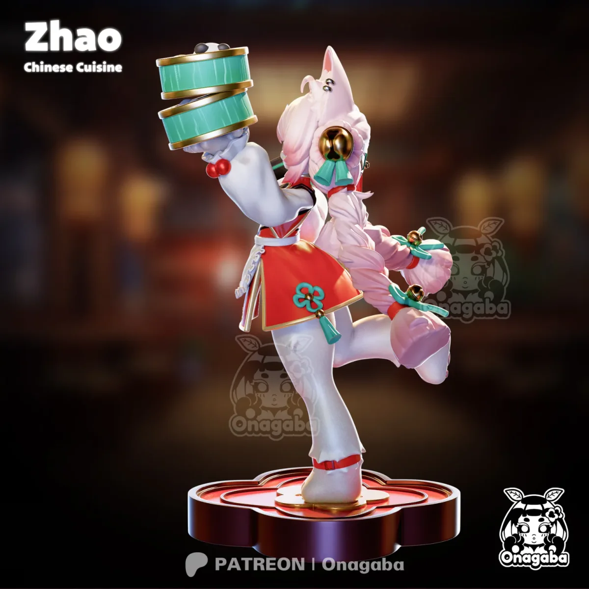 Zhao Chinese Cuisine | Fan Art | 3D Printed Resin Model Garage Kit | *Un-Painted* | ONAGABA 18