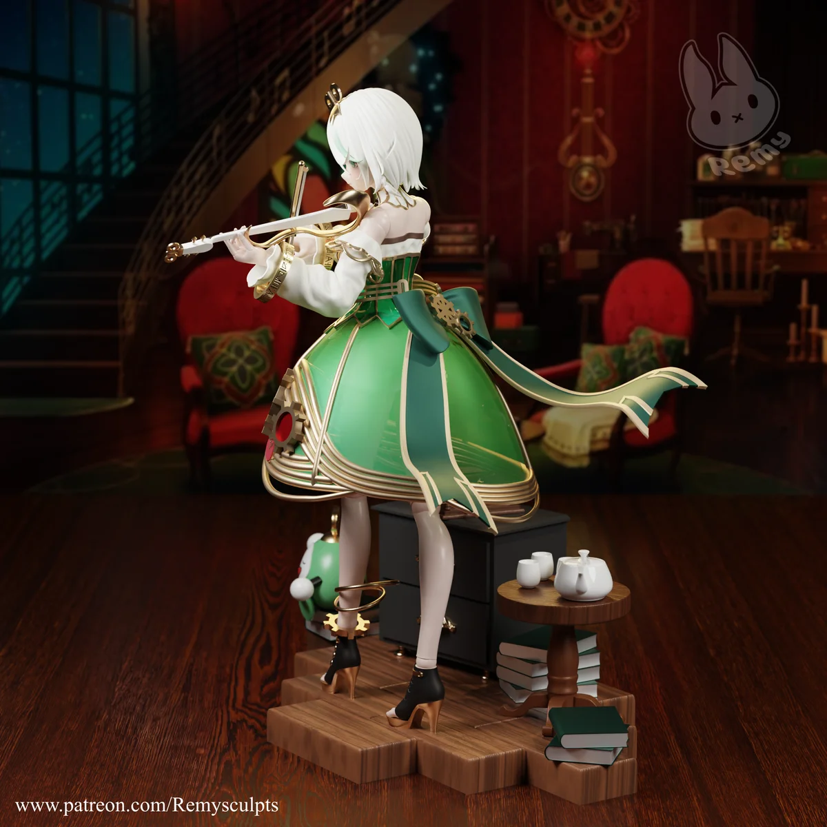 Cecilia Immergreen | Fan Art | 3D Printed Resin Model Garage Kit | *Un-Painted* | Remy Sculpts 4