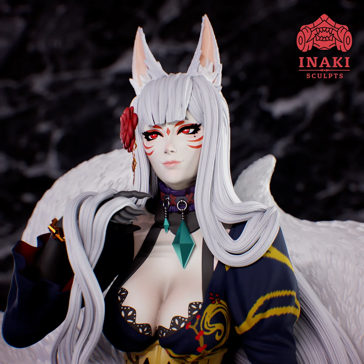 Nina Kosaka | Fan Art | 3D Printed Resin Model Garage Kit | *Un-Painted* | Inaki Sculpts 3