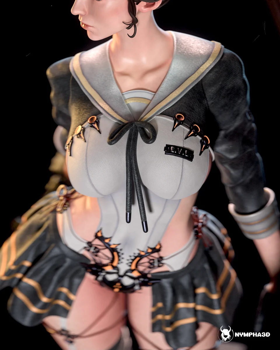 Eve (War Dress) | Fan Art | 3D Printed Resin Model Garage Kit | *Un-Painted* | Nympha3D 7