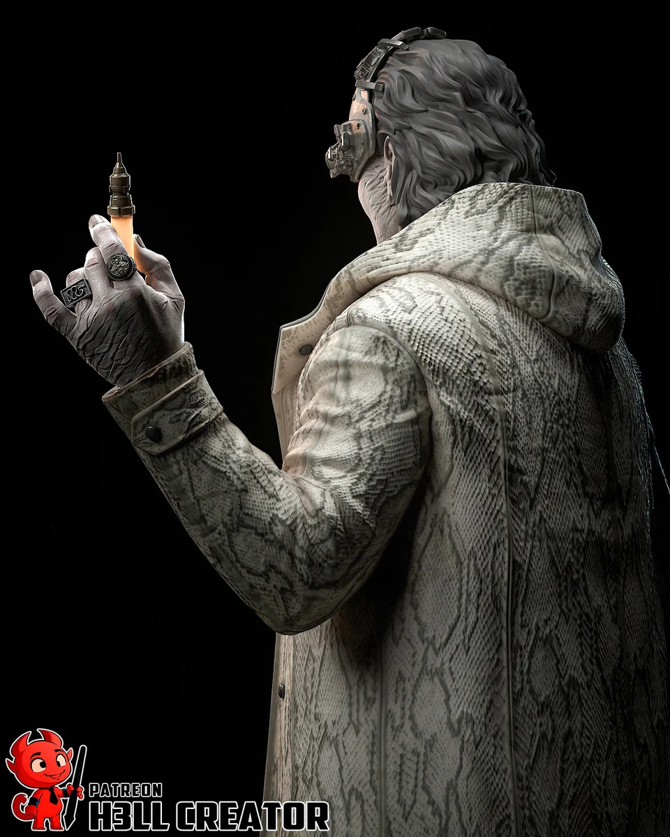 Victor Gideon | Fan Art | 3D Printed Resin Model Garage Kit | *Un-Painted* | H3LL Creator 10