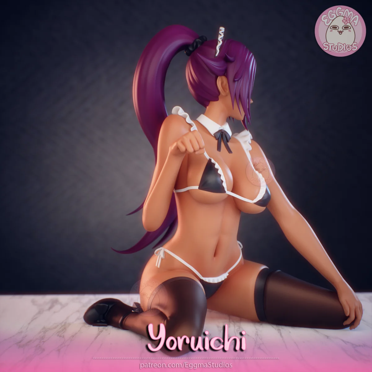 Yoruichi | Fan Art | 3D Printed Resin Model Garage Kit | *Un-Painted* | EggmaStudios 7