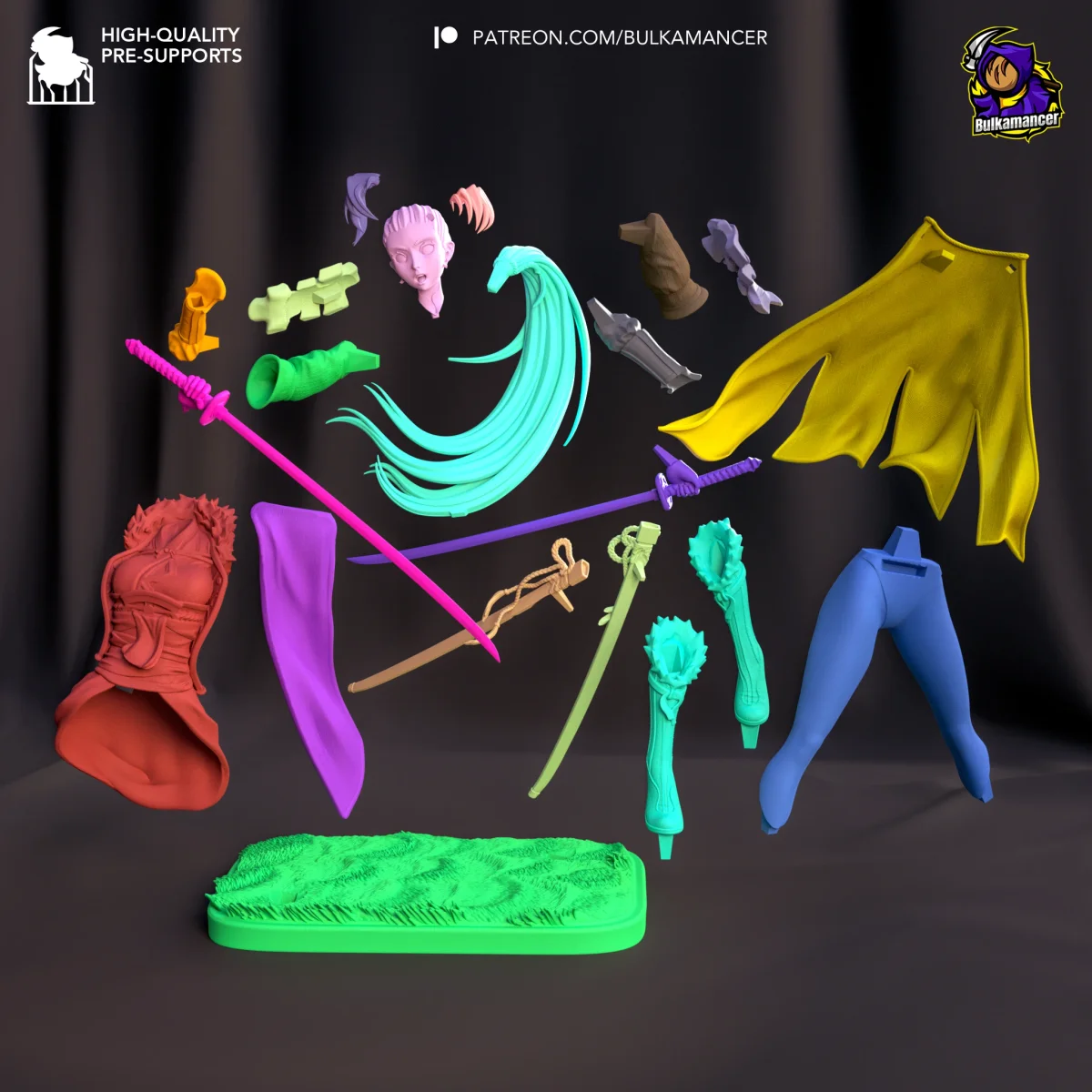 Lyn | Fan Art | 3D Printed Resin Model Garage Kit | *Un-Painted* | Bulkamancer 5