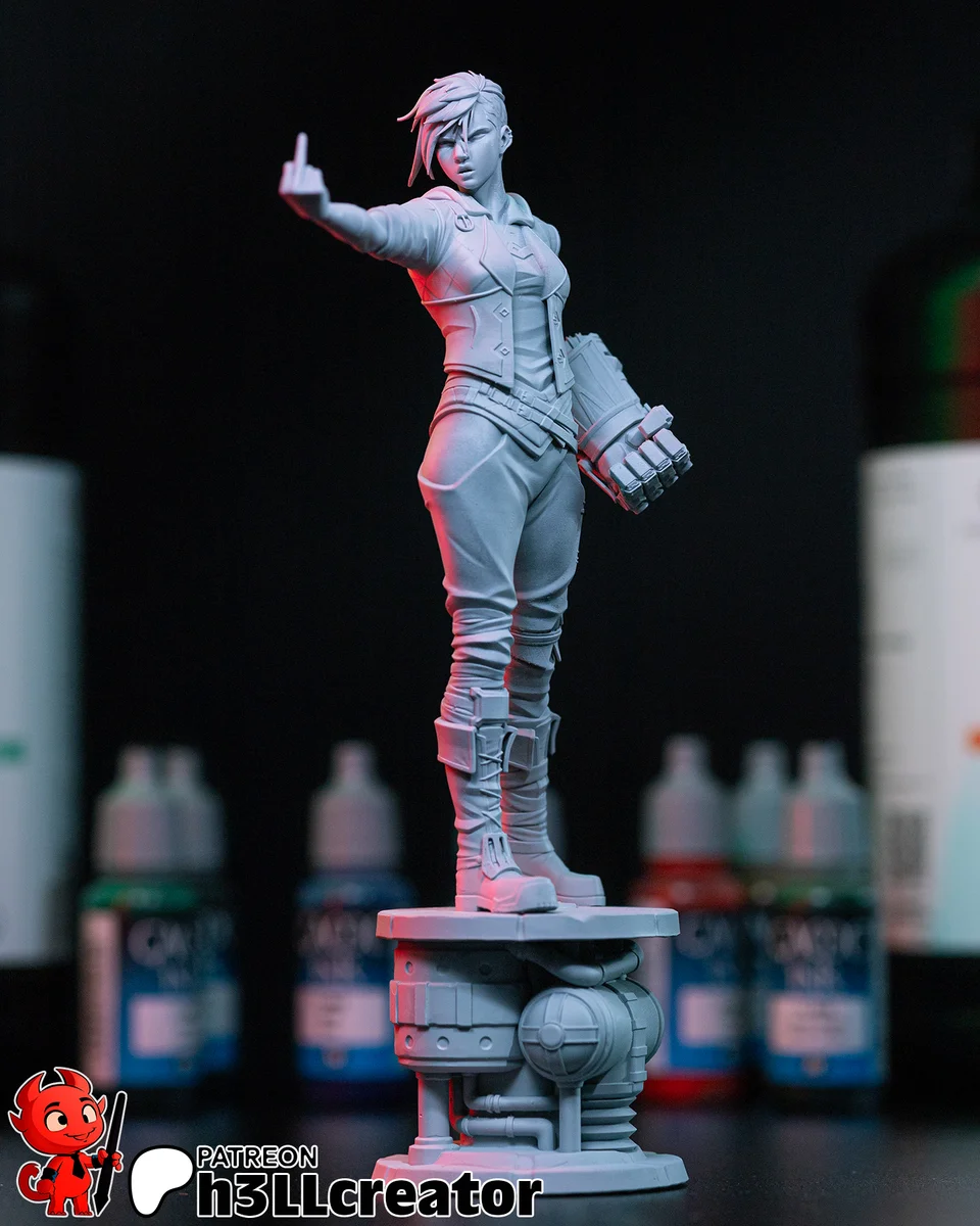 Vi | Fan Art | 3D Printed Resin Model Garage Kit | *Un-Painted* | H3LL Creator 7