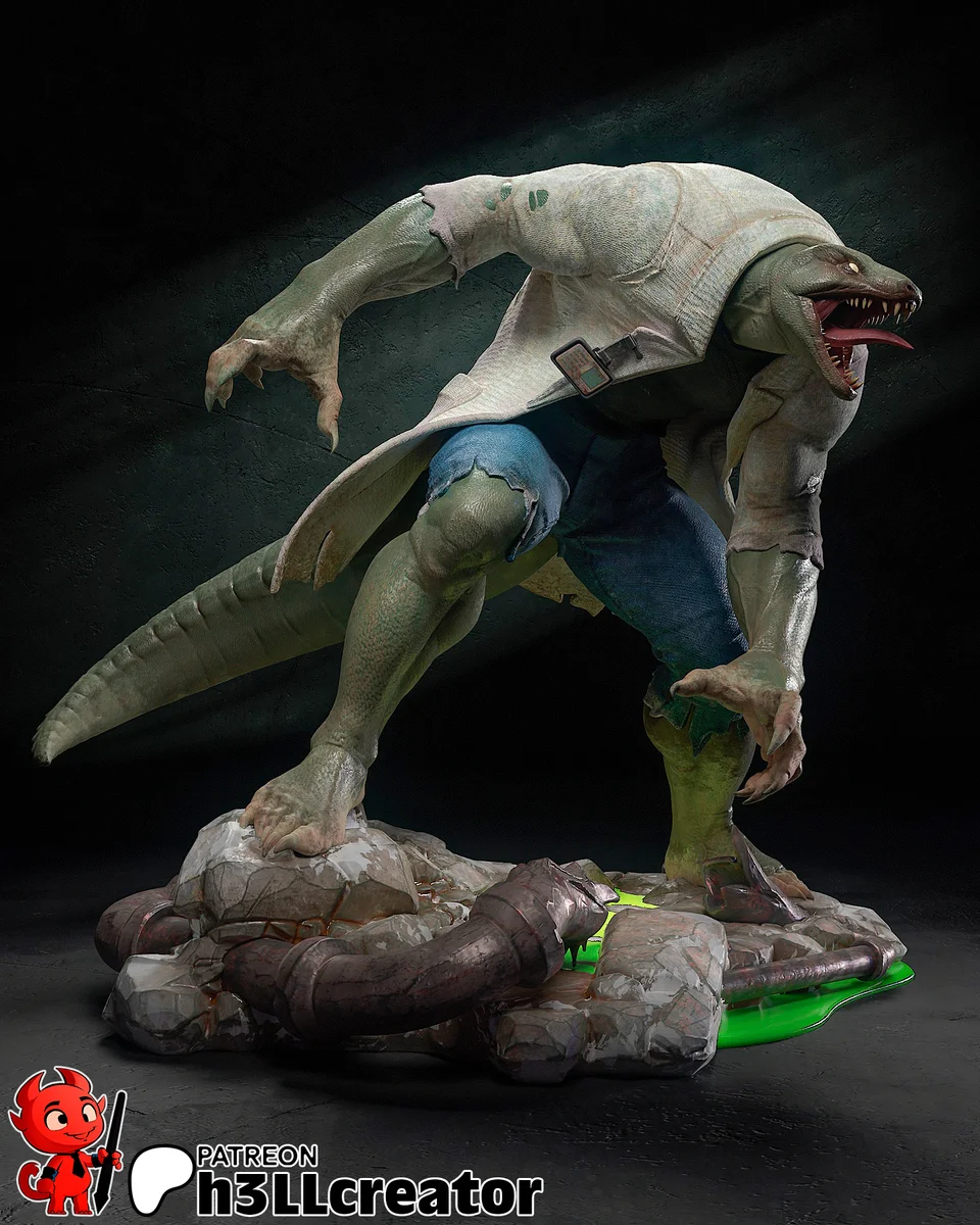 Curt Connors | Fan Art | 3D Printed Resin Model Garage Kit | *Un-Painted* | H3LL Creator 5