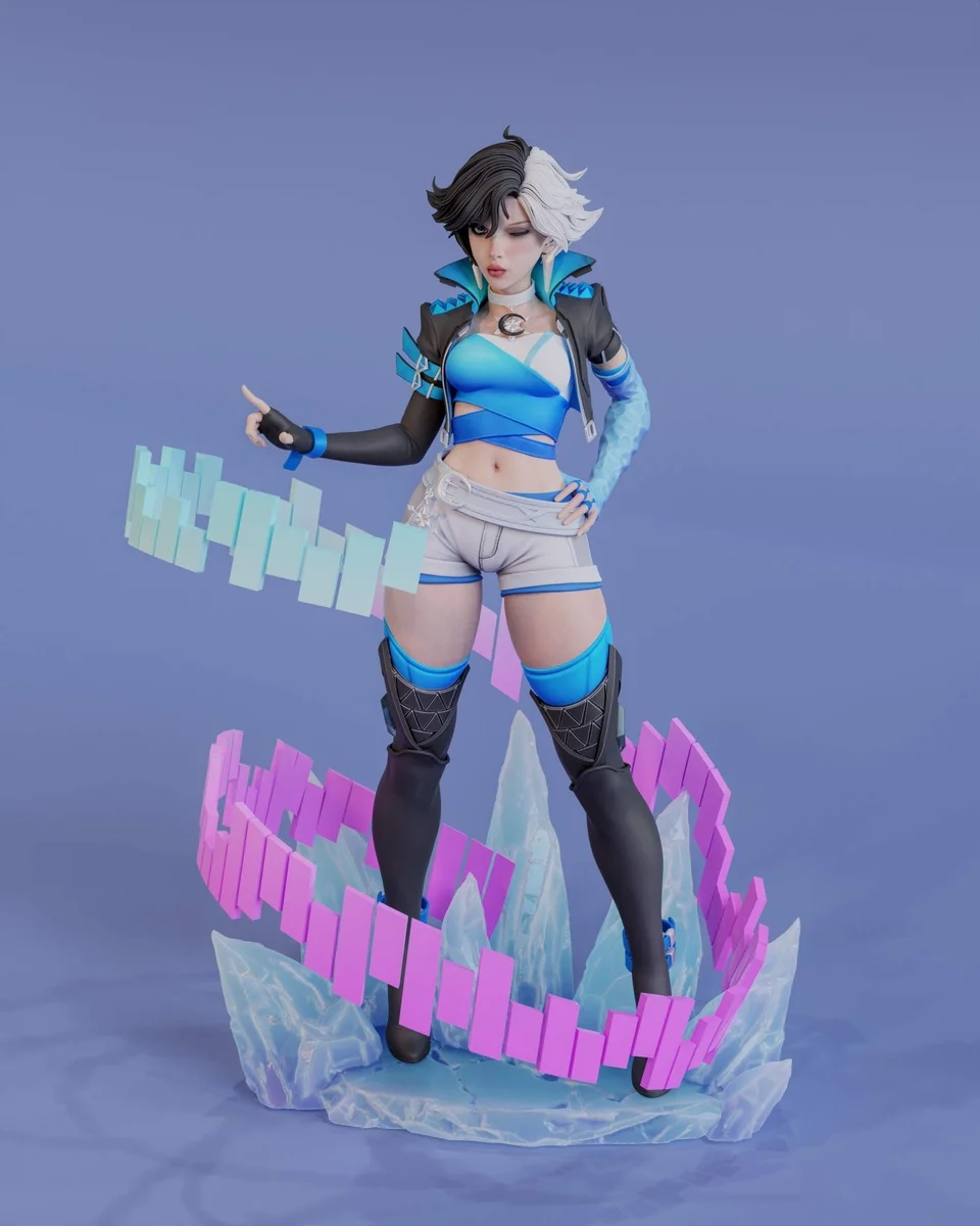 Luna Snow | Fan Art | 3D Printed Resin Model Garage Kit | *Un-Painted* | Abe3D
